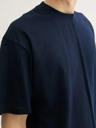 TOM TAILOR Denim T-Shirt Relaxed T-Shirt Dunkelblau