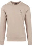 Mister Tee Rundhalspullover Easy Sign Crewneck Beige/Khaki/Braun