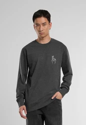 Mister Tee Rundhalspullover Easy Sign Crewneck Dunkelgrau/Grau/Hellgrau