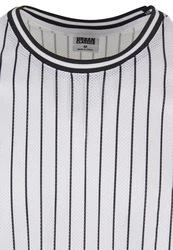 Urban Classics Striped Mesh Tanktop Weiß/Schwarz/Grau/Hellgrau