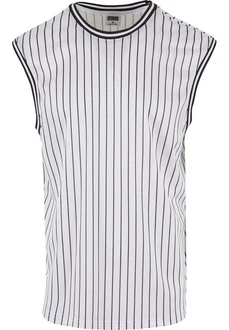 Urban Classics Striped Mesh Tanktop Weiß/Schwarz/Grau/Hellgrau