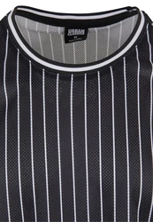 Urban Classics Striped Mesh Tanktop Schwarz/Dunkelblau/Dunkelgrau