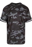 URBAN CLASSICS T-Shirt Urban Classics Herren Oversized Mesh AOP Tee Dunkelgrün