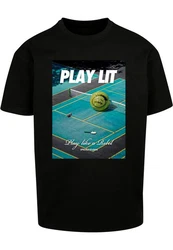 Upscale by Mister Tee T-Shirt PlayLit Heavy Oversize Tee Blau/Schwarz