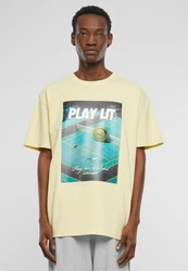 Upscale by Mister Tee T-Shirt PlayLit Heavy Oversize Tee Khaki/Blau/Weiß/Gelb