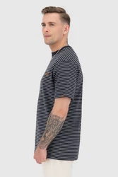 Alife & Kickin Rundhalsshirt Herren NicAK Dunkelblau/Schwarz/Braun/Orange
