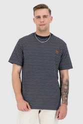 Alife & Kickin Rundhalsshirt Herren NicAK Dunkelblau/Schwarz/Braun/Orange