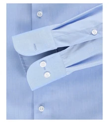 CASAMODA Langarmhemd Kent Hellblau/Dunkelblau/Blau