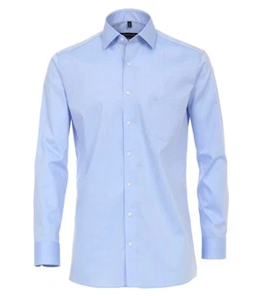 CASAMODA Langarmhemd Kent Hellblau/Dunkelblau/Blau CASAMODA Langarmhemd Kent Hellblau/Dunkelblau/Blau