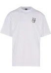 URBAN CLASSICS T-Shirt UC Shiny Logo Tall Tee Weiß/Grau