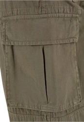 URBAN CLASSICS Cargohose Double Cargo Pants Khaki/Dunkelgrün