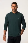 JP1880 Langarmshirt Basic V-Ausschnitt Dunkelgrün/Grün