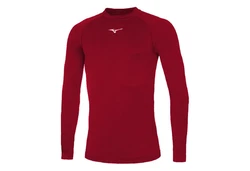 Mizuno T-Shirt UNI CORE LS UNDER Rot/Dunkelrot