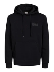 Jack & Jones Sweatshirt JJECORP LOGO SWEAT HOOD (3478) Schwarz/Dunkelblau/Blau