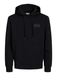 Jack & Jones Sweatshirt JJECORP LOGO SWEAT HOOD (3478) Schwarz/Dunkelblau/Blau
