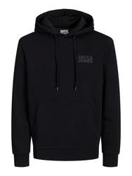 Jack & Jones Sweatshirt JJECORP LOGO SWEAT HOOD (3478) Schwarz/Dunkelblau/Blau