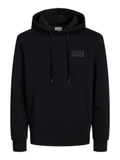 Jack & Jones Sweatshirt JJECORP LOGO SWEAT HOOD (3478) Schwarz/Dunkelblau/Blau