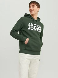 Jack & Jones Sweatshirt JJECORP LOGO SWEAT HOOD (3478) Grün (3478)