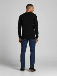 JACK & JONES T-Shirt Langarm BASIC O-NECK LONGSLEEVE Schwarz