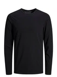 JACK & JONES T-Shirt Langarm BASIC O-NECK LONGSLEEVE Schwarz