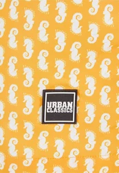 URBAN CLASSICS Badeshorts PatternSwim Shorts Gelb/Orange