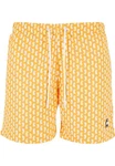 URBAN CLASSICS Badeshorts PatternSwim Shorts Gelb/Orange