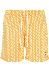 URBAN CLASSICS Badeshorts PatternSwim Shorts Gelb/Orange