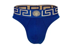 Versace Tanga Herren String Dunkelblau/Blau