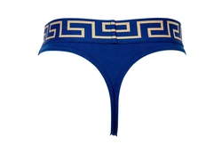 Versace Tanga Herren String Dunkelblau/Blau