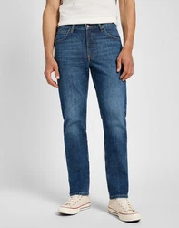 Lee Straight Jeans Brooklyn Blau/Fliederfarben