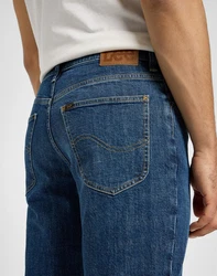 Lee Straight Jeans Brooklyn Blau/Fliederfarben