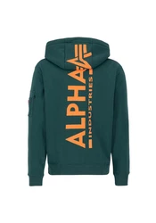 Alpha Industries Hoodie Back Print Zip Hoodie Grün/Dunkelgrün/Türkis