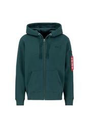 Alpha Industries Hoodie Back Print Zip Hoodie Grün/Dunkelgrün/Türkis