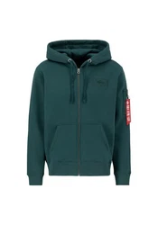 Alpha Industries Hoodie Back Print Zip Hoodie Grün/Dunkelgrün/Türkis