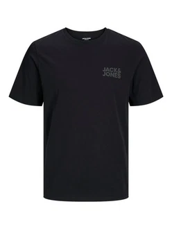 JACK & JONES Herren Jjecorp Logo Tee O-Neck Noos T-Shirt Schwarz/Dunkelblau
