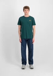 Alpha Industries T-Shirt Backprint T Türkis/Grün/Dunkelgrün