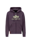 ALPHA INDUSTRIES Sweatjacke Fliederfarben/Lila/Dunkelblau
