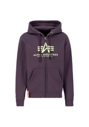 ALPHA INDUSTRIES Sweatjacke Fliederfarben/Lila/Dunkelblau