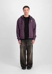 Alpha Industries Hoodie Basic Zip Hoodie Small Logo Fliederfarben/Lila