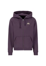 Alpha Industries Hoodie Basic Zip Hoodie Small Logo Fliederfarben/Lila