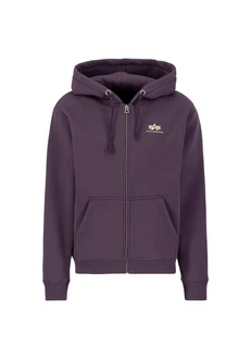 Alpha Industries Hoodie Basic Zip Hoodie Small Logo Fliederfarben/Lila