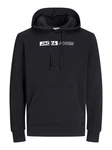 Jack & Jones Sweatshirt JJECORP LOGO SWEAT HOOD PLAY NOOS Schwarz/Dunkelblau/Dunkelgrau
