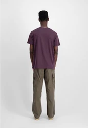 Alpha Industries T-Shirt Alpha Label T Lila/Fliederfarben/Dunkelrot/Dunkelblau