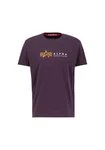 Alpha Industries T-Shirt Alpha Label T Lila/Fliederfarben/Dunkelrot/Dunkelblau
