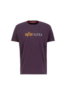 Alpha Industries T-Shirt Alpha Label T Lila/Fliederfarben/Dunkelrot/Dunkelblau