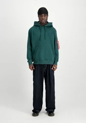 Alpha Industries Sweatshirt 'Red Stripe' Rot