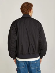 Tommy Jeans Bomberjacke TJM ENTRY BOMBER EXT mit Logopatch Schwarz/Hellblau/Beige
