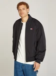 Tommy Jeans Bomberjacke TJM ENTRY BOMBER EXT mit Logopatch Schwarz/Hellblau/Beige