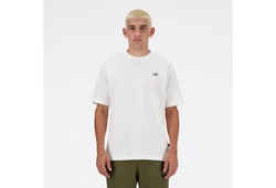 New Balance SPORT ESSENTIALS LOGO T-SHIRT Weiß/Khaki/Beige/Creme