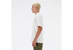 New Balance SPORT ESSENTIALS LOGO T-SHIRT Weiß/Khaki/Beige/Creme